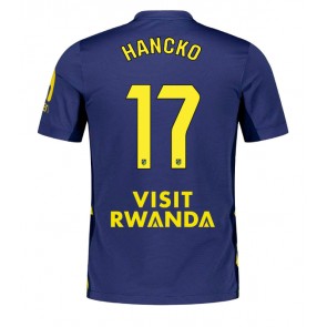 Atletico Madrid David Hancko #17 Venkovní Dres 2025-26 Krátký Rukáv